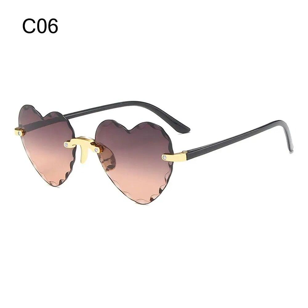 

Модні окуляри для вечірки Косплей Shades Жіночі сонцезахисні окуляри Сонцезахисні окуляри Love Heart Сонцезахисні окуляри Heart sunglasses