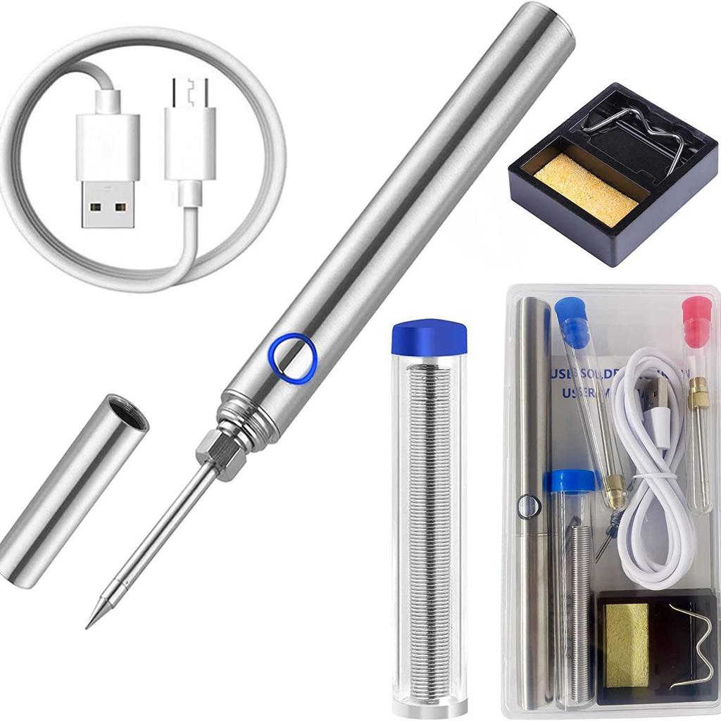 Portable USB Wireless Electric Soldering Iron Pen with Lithium Battery - Fast Heating for Outdoor Use