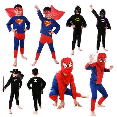 Children's Halloween Costume Cape Set: Superman, Batman, Spiderman, Zorro, Anime COS.