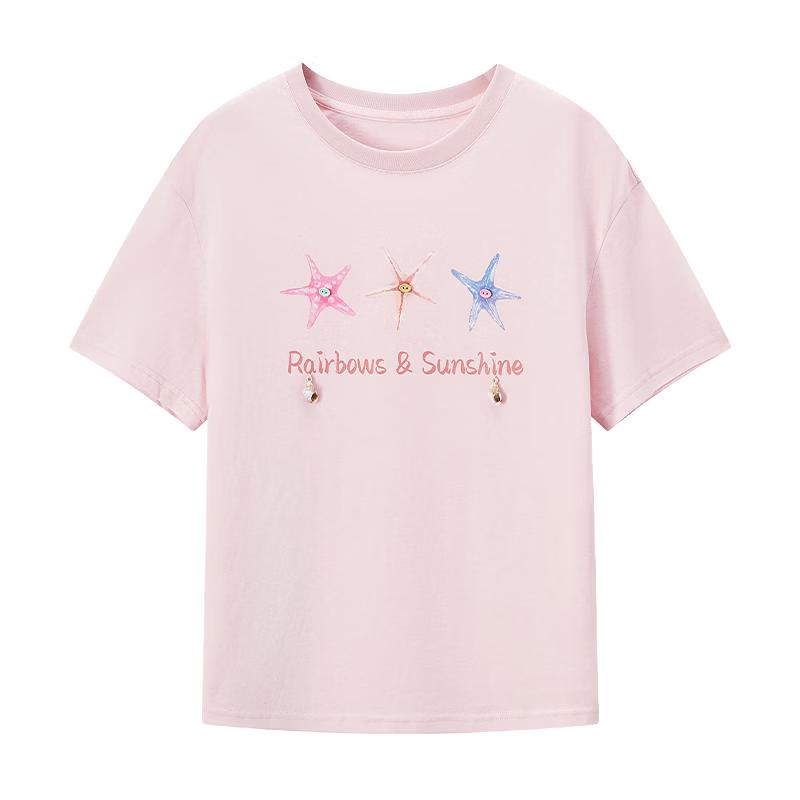 

Women s 2026 Summer Round Neck Printed Short Sleeve T-Shirt XL