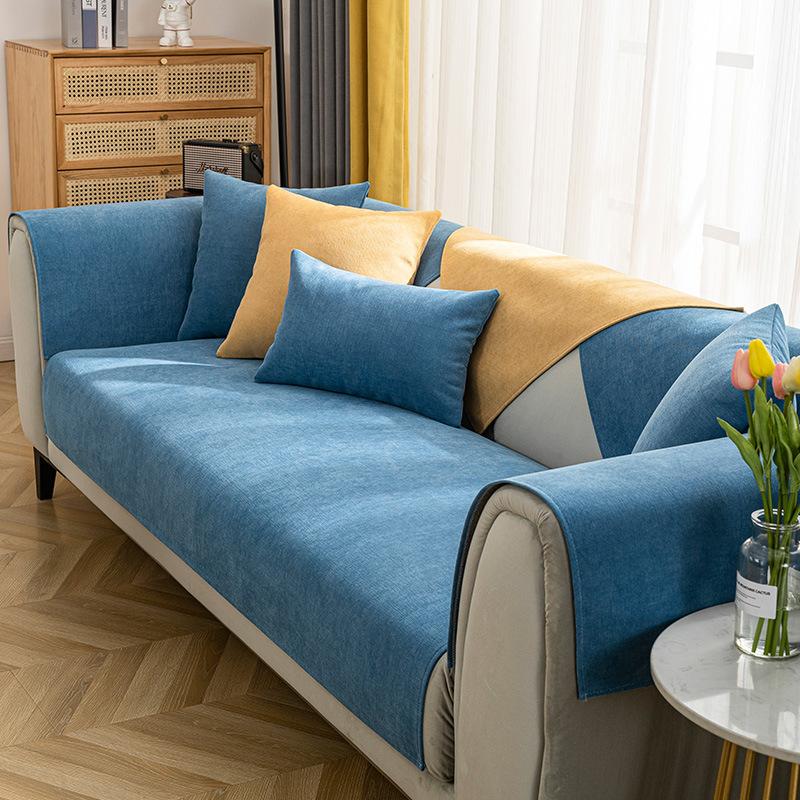 Chenille Sofa Cushion Four Seasons Universal Simple Modern Non-Slip Cushion Stain-Resistant Sofa Cover Thick Cover Towel