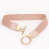 Exquisite Elastic Waistband Casual Round Buckle Waist Strap Waist Belts Women