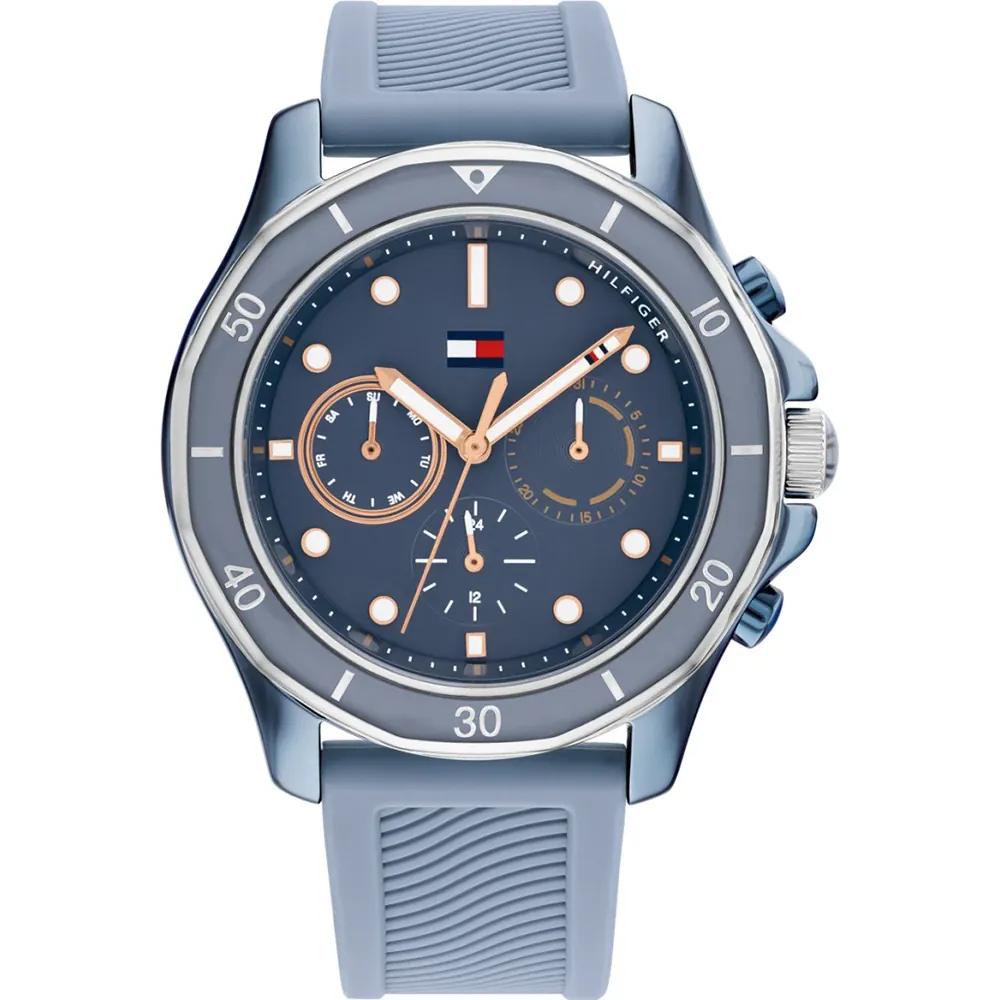 Tommy Hilfiger Brooklyn Blue Silicone/Rubber Strap Ladies Quartz Watch 1782571 синий