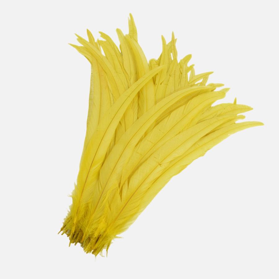 100Pcs 25-45CM DIY Rooster Feather Crafts Sewing Clothing Decor Plume Home Party Women's Feather Headwear Wedding Accessories