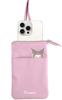 Skater Smartphone Carrying Shoulder Neck Crossbody Pouch, Case, Strap, Strap, Strap, Zippered, Kuromi, Sanrio, ZSP1-A