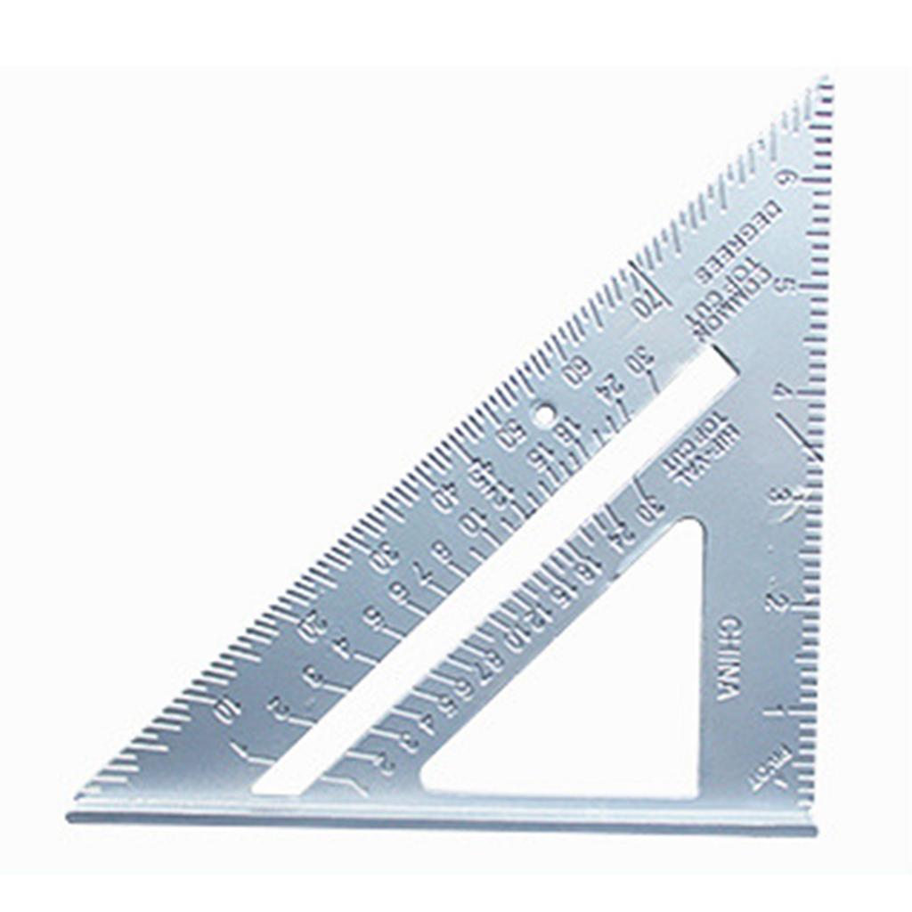 Square Protractor High-Precision Aluminum Alloy Triangle Ruler Double Scale Miters Framing Measurement Ruler Lightweight