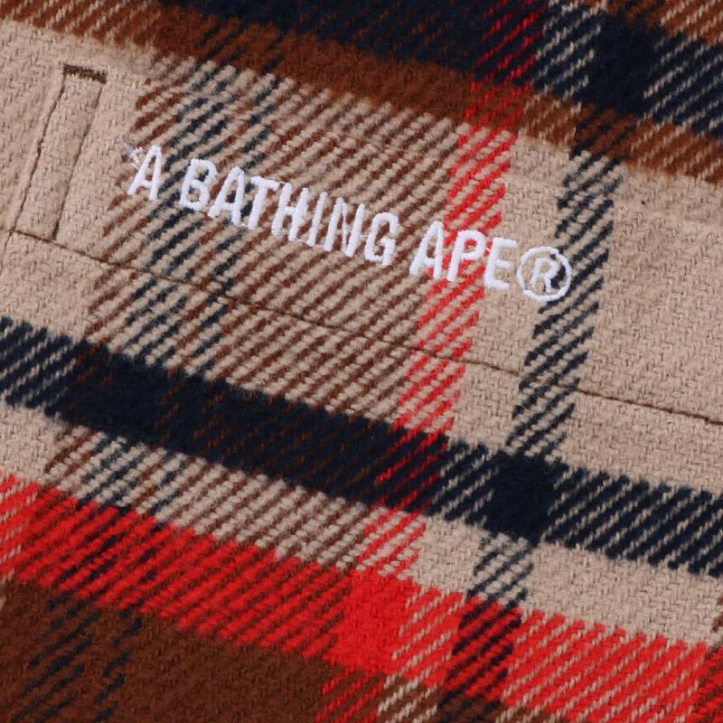 A BATHING APE ® Check Flannel Shirt 0ZXSTM131310N