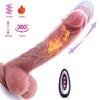 Støtende Dildo Vibratorer Sexleketøy, Fjernkontroll Vibrator med Kontroll for Klitoris G-punkt Analt, Dildoer Voksen Sexleketøy med 8 Støtende & Vibrerende