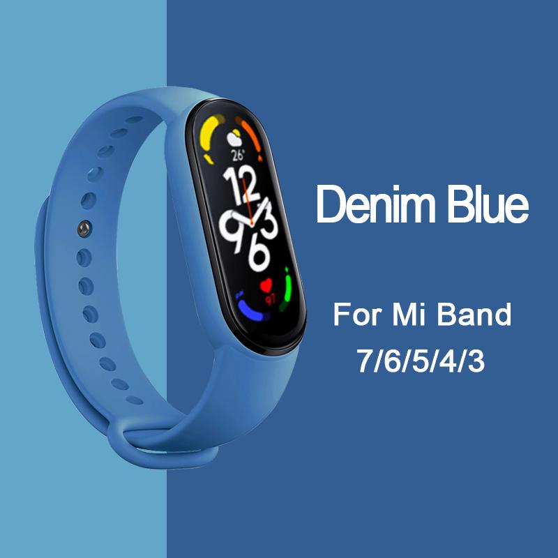 Strap for Mi Band 6 7 Bracelet Sport Silicone Watch Wristband Miband6 Band4 Correa Belt For Xiaomi Mi Band 3 4 5 6 7 Accessories