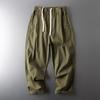 Fashion Brand Japanese Style Ankle-Tied Straight Cargo Pants Autumn and Winter