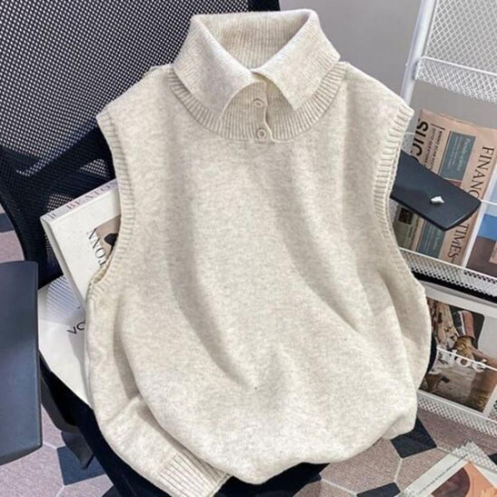 Navava Women Sleeveless Knit Vest Nk3097