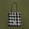Painted Check Silk Bag - Saki Limited Edition