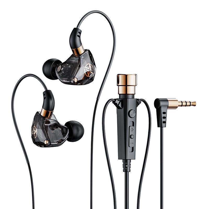 New Stereo Over-Ear Wired Headphones with Live Singing and Reverb Monitoring for K-Song Recording
