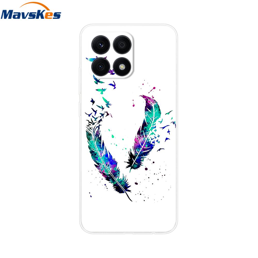 For Honor X8a 2023 Case 4G Funda Clear Soft Silicone TPU Phone Cover Case for Honor X8a Cover HonorX8a X 8a CRT-LX1 Bumper Coque
