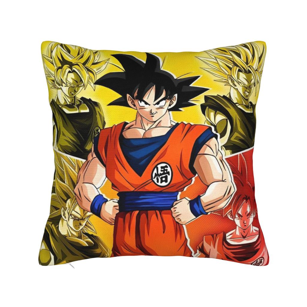 Anime Dragon Ball Square Pillow Cases Cushion Cover Funny Zippered Decor Pillowcase for Bed 4545cm