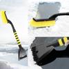 Car Snow Removal Operation Winter Rubbing Board Retractable Brush With Detachable Ice Scraper And Auto Windshield Snow Shovel
