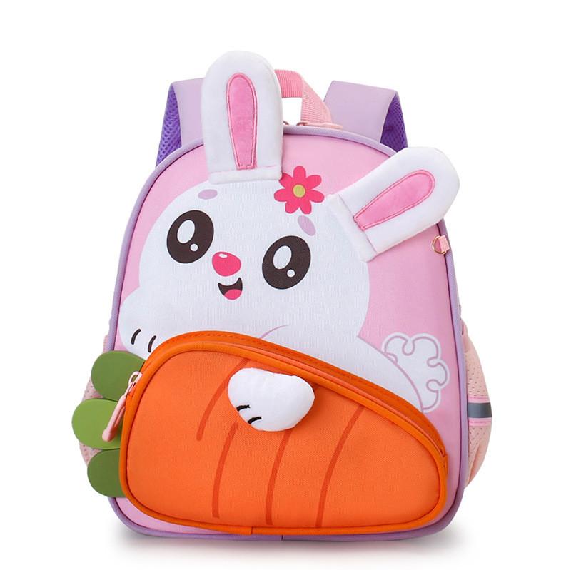 Childrens Cartoon Backpack With Nylon Material And Breathable Air Cushion Straps For School Use