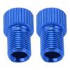2 Stück/Set Presta zu Schrader Fahrradventil-Konverter Verschleißfest Mountainbike-Pumpenadapter Blau