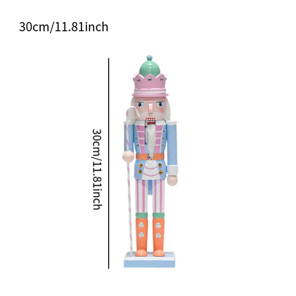 Wooden Nutcracker Ornament,Desktop Decoration,Kids Toy, Holiday Present Christmas Doll Nutcracker Crafts for Home Christmas