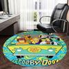 Scooby Doo,Mystery Machine Chair Mat Round Rug Office Carpet, Machine Washable, Non Slip, Suitable for Living Rooms, Bedrooms