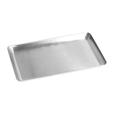 IMEEA 18-10 Stainless Steel Cooking Tray, 25 X 15 Cm, Dishwasher Safe, Shallow, Square, for Deep Frying and Tempura, Silver, for Commercial Use