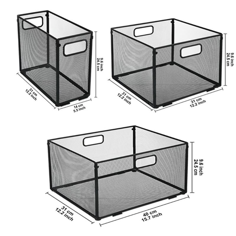 Metal Desktop File Organizers Magazine Book Organizers Storage Case Detachable Stackable for School Office Supplies