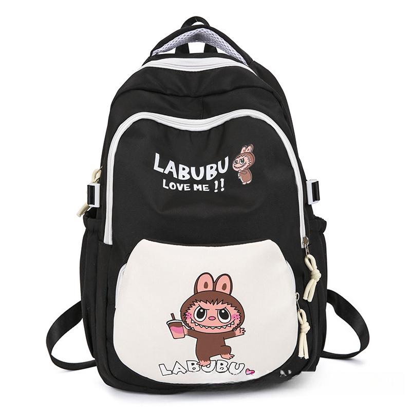 Labu Cartoon Printed Children's Backpack Large Capacity Backpack Casual Versatile High Beauty Elementary School Student Backpack KTY