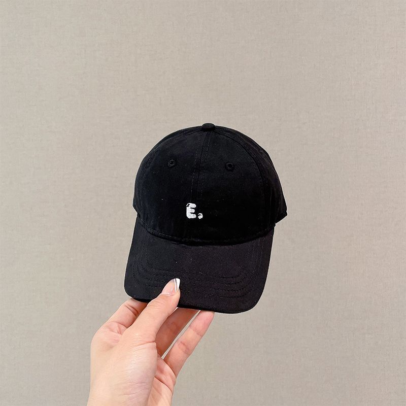

Kids Sun Hat With Embroidered Letters For Spring Summer Sun Protection чёрный