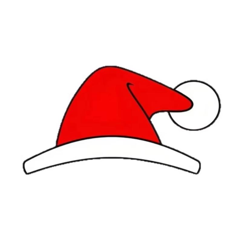 For Tesla Christmas Decoration Stickers For Model Y Santa Hat Front Logo Modification Creative Car Accessories Festive Design