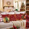 Pillowcase Christmas Print Sofa Decorative Cushion Cover Living Room and Bedroom Pillow Cover Festival Gift