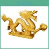 Fengshui Resin Statue Dragon Chinese Sculpture Treasures For Spring Festivals