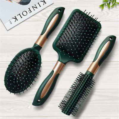 Dark Green Hair Brush Scalp Massage Comb Hairbrush Women Wet Curly Detangle Hair Brush for Salon Hairdressing Styling Tools