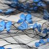 1Yard 3D Vivid Butterfly Lace Fabric Exquisite Sheer Embroidery Tulle Yarn For DIY Sewing Wedding Dress Dress Shawl Crafts