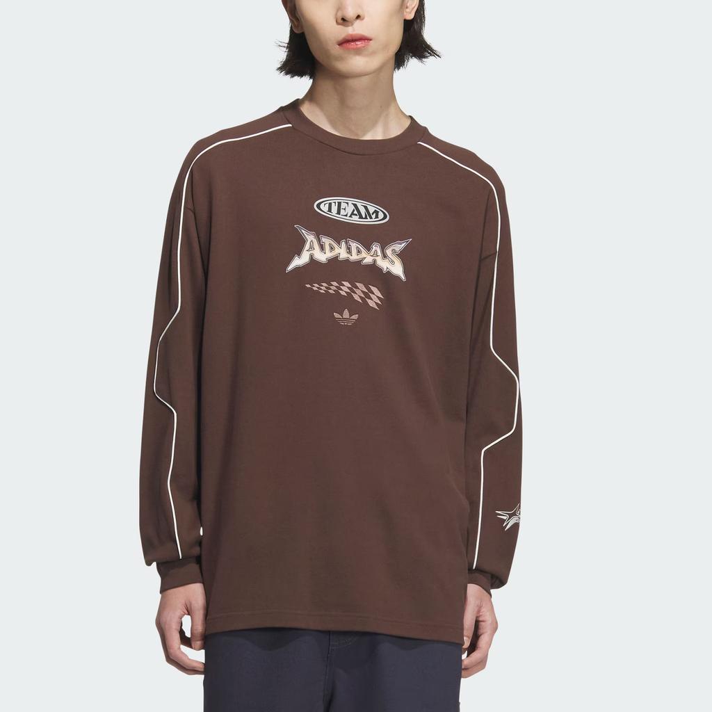 Adidas Originals RAC CREW U T Shirt Unisex Brown JM8038-