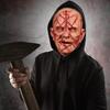Horror Latex Mask Headgear with Scar for Halloween Party