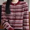 Sweaters Coat Cardigan for Women Autumn Winter Large Size Stripes Long Sleeve Knit Cardigan Sweaters Jacket
