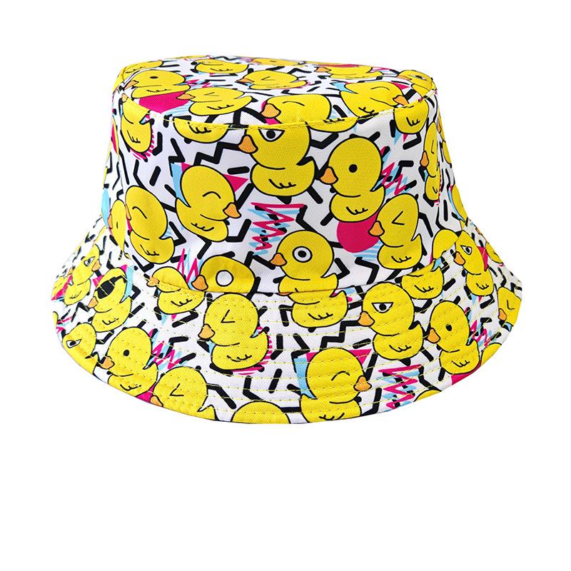 Creative Unisex Double-Sided Cotton Bucket Hat – Versatile Outdoor Sun Protection Accessory