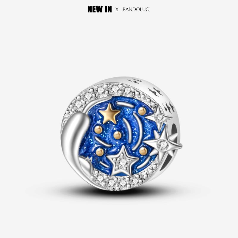 New In Heart Shaped Pattern Charm Beads Fits Pandach Original Bracelet Women Copper Pendant Bead Jewelry Gift