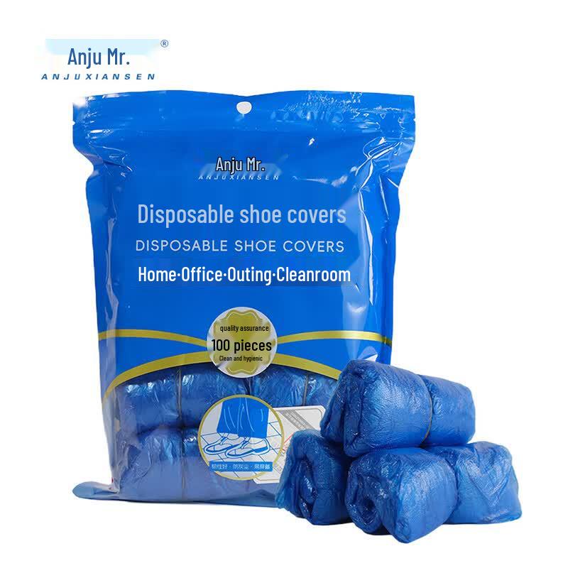 Anju Xiansen Thickened Disposable PE Shoe Covers