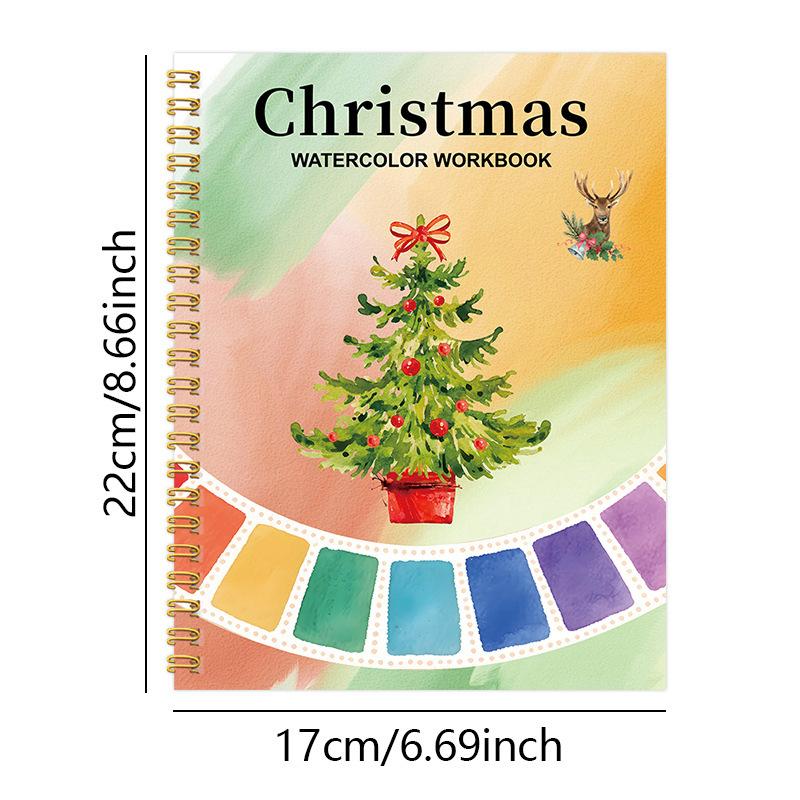 Spiral Bound Watercolor Workbook Special Coloring Practice Book For Art Painting