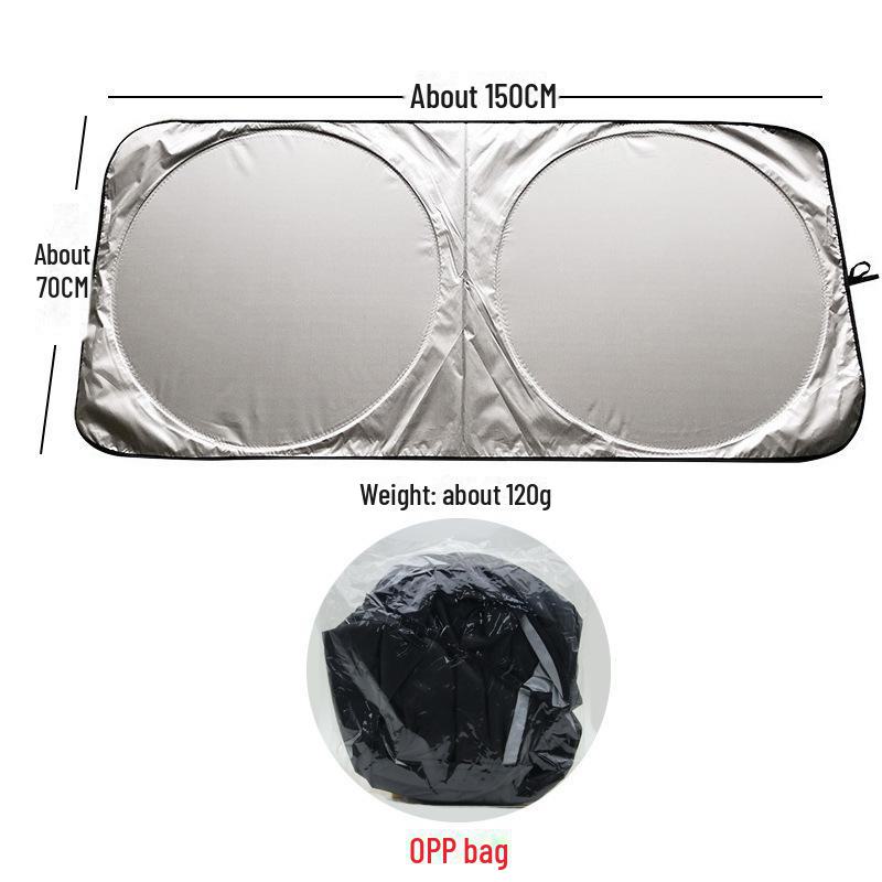 

Летний автомобильный солнцезащитный козырек Titanium Silver - теплозащитное покрытие для лобового стекла Sunshade