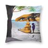 Salvador Dali Surrealism Painting Artist Cushion Cover Mysterious Mouth Appearing In The Back Of My Nurse Pillow Case Home Decor