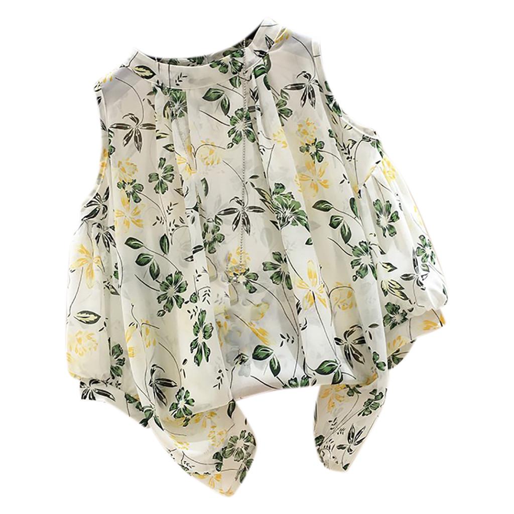 Fashion Women  Printed Short Sleeve Cold Shoulder Appliques Loose Tops