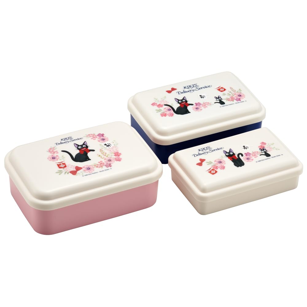 

Skater Antibacterial Sealable Storage Delivery French and Studio Ghibli Set of Made in Containers, Kiki s Service, Style, Designs, 3, Japan, SLUS3AG-A