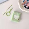Love Heart Hollow Mini Photocards Holder Butterfly Bow Picture Storage Keyring  Women Girls