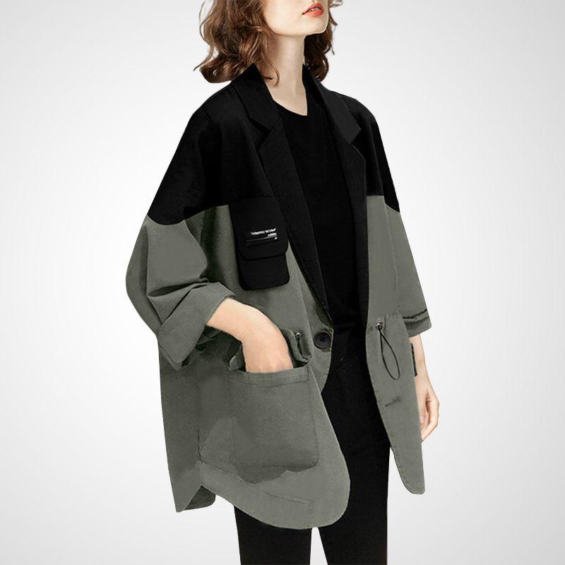 

Нишевый Шикарный Повседневный Приталенный Жакет Топ Grey S