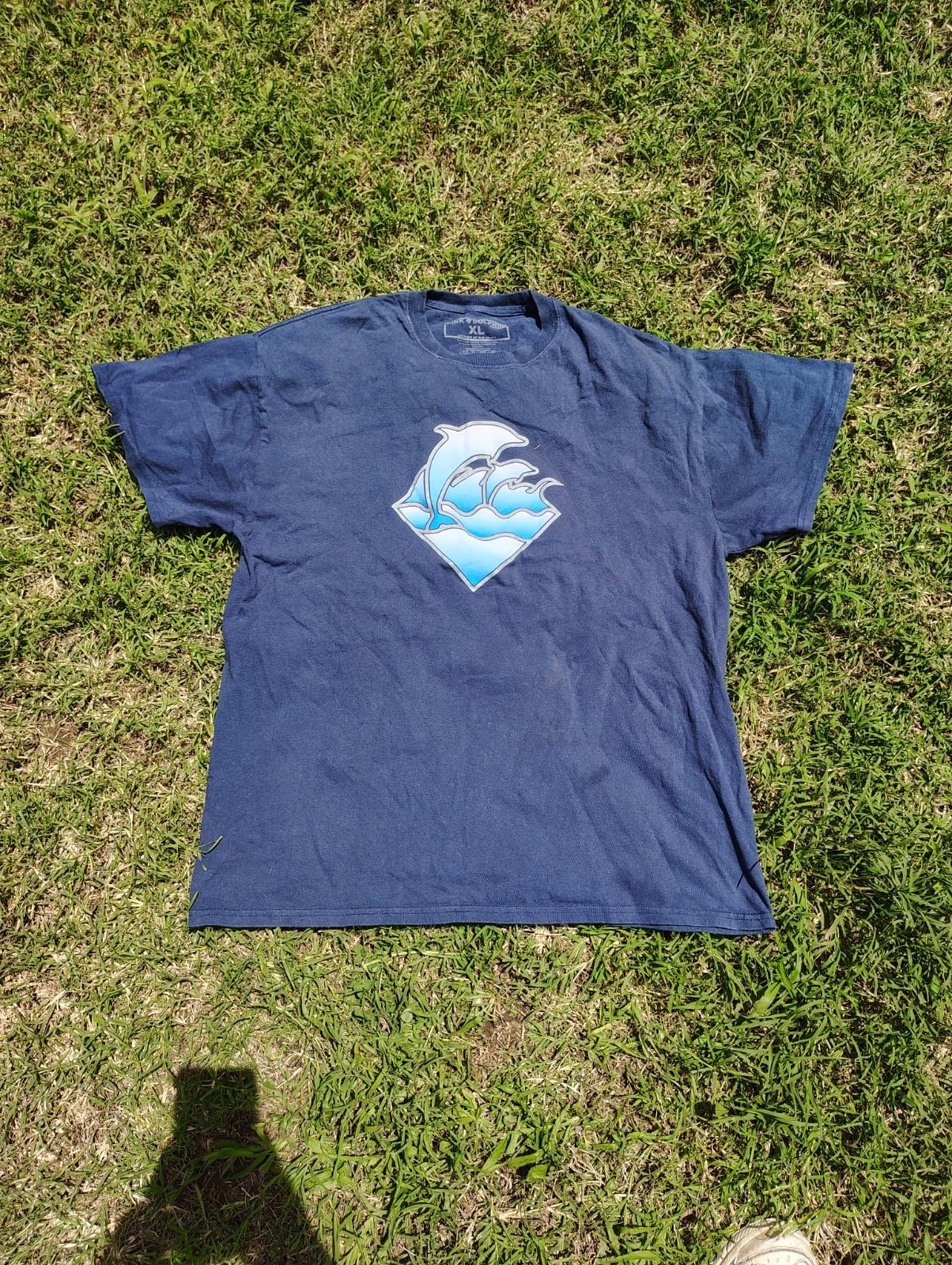 Pink Dolphin T-shirt Mens XL Blue Graphic Diamond Logo Streetwear Summer XL