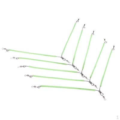 Leuchtende Balance-Anti-Booms mit Schnappverschluss, 5er-Set gebogen – Angelausrüstung für Meeresangeln und Bootsangeln