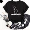 Grumpasaurus Unisex S T Shirt Funny Joke Printed Novelty Design Cute Dinosaur Rude