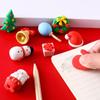 Elk Pencil Erasers Santa Christmas Stationery School Supplies Christmas Eraser  Student